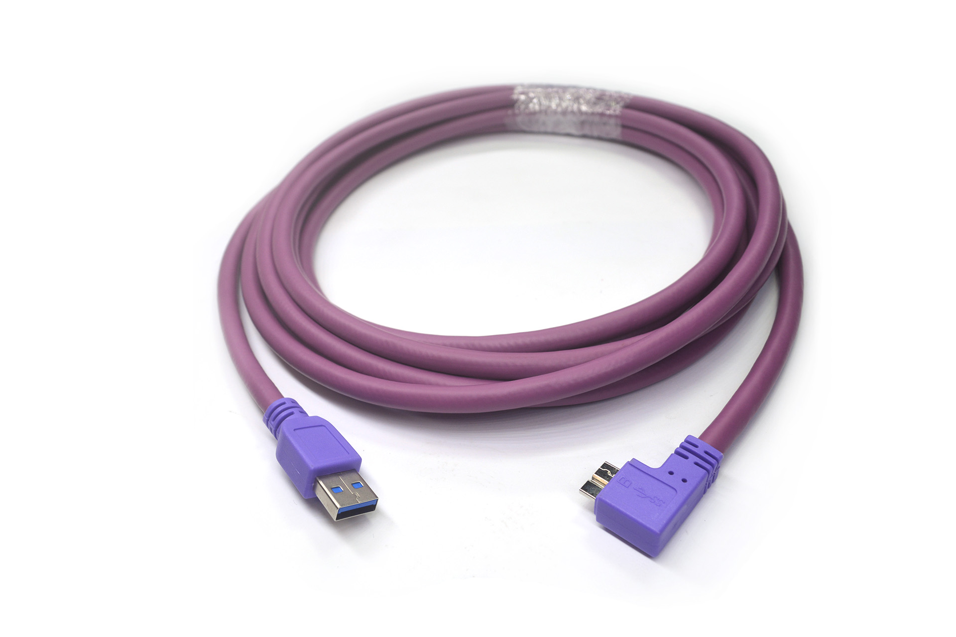 USB3.0 A-각도 micro-B 유연성 케이블